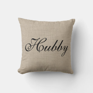 Rustic Hubby Mr. Pillow