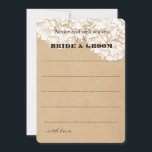Rustic Hydrangeas Floral Wedding Advice Card<br><div class="desc">Make your guests filled with joy when they find out these cute cards with hydrangeas flowers asking advice for the new couple. Check our store for more invites and ideas for the wedding</div>