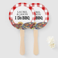 Rustic I Do BBQ Couple Shower Party Gingham