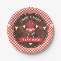 Rustic I DO BBQ Couples Wedding Engagement Shower