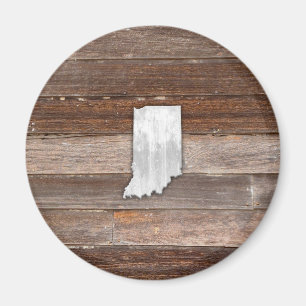 Rustic Indiana on Brown Boards Magnet