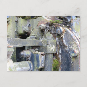 Rustic Industrial Texture Postcard