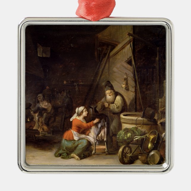 Rustic Interior Metal Tree Decoration (Front)