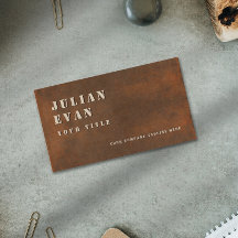 Rustic Iron Bold Stencil Masculine Metal
