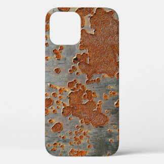 Rustic Iron: Yellow Mottled. iPhone 12 Case
