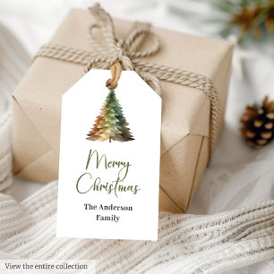 Rustic Ivory Beige Sage Earthy Vintage Christmas Gift Tags