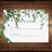 Rustic Ivy & Sage Greenery Wedding Details