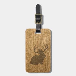 Rustic Jackalope Luggage Tag