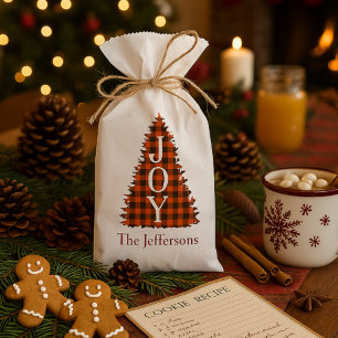 Rustic JOY Christmas Favour Bags