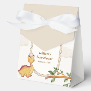 Rustic Jungle Dino Clothesline Boy Baby Shower Favour Box