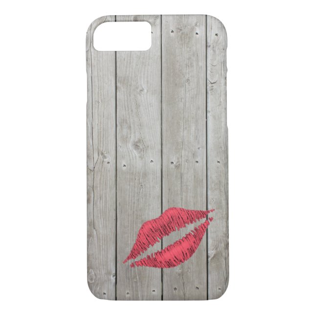 Rustic Kiss iPhone 7 Case (Back)