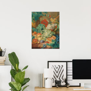 Rustic Kitchen Art Vintage Fruit Flower Print