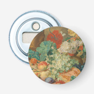Rustic Kitchen Art Vintage Fruit Flower Print Bottle Opener
