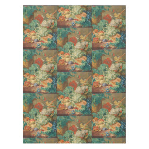 Rustic Kitchen Art Vintage Fruit Flower Print Tablecloth