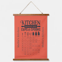 Rustic Kitchen Conversion Chart Measurements 