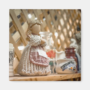 Rustic Kitchen Doll Magnet
