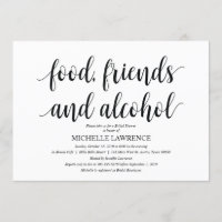 Rustic Kraft Bridal shower brunch Invites
