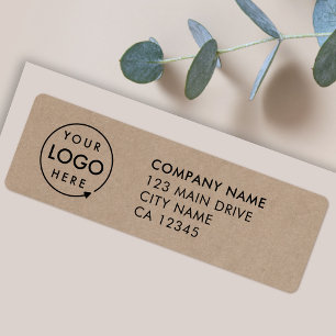 Rustic Kraft   Business Logo Company Address Label