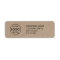Rustic Kraft | Business Logo Company Address Label