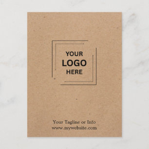 Rustic Kraft Corporate Business Branding Postcard