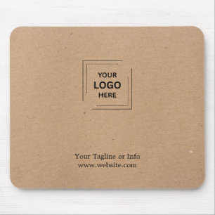 Rustic Kraft Corporate Business Logo Mouse Pad