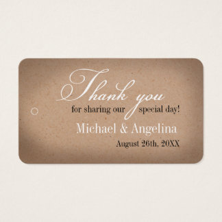 Rustic Kraft Design 100/pk DIY Wedding Favour Tags