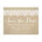 Rustic Kraft Lace Calligraphy Wedding