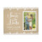 Rustic Kraft Lace Photo Wedding
