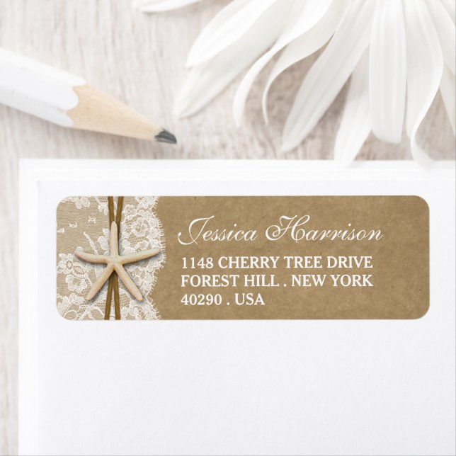 Rustic Kraft, Lace & Starfish Beach Bridal Shower (Insitu)