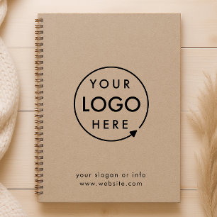 Rustic Kraft Logo   Business Corporate Minimalist  Notebook