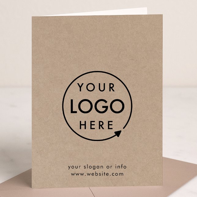 Rustic Kraft Logo | Business Corporate Modern Card (Creator Uploaded)