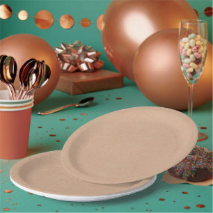 Rustic Kraft Look 9" Disposable Paper Plate