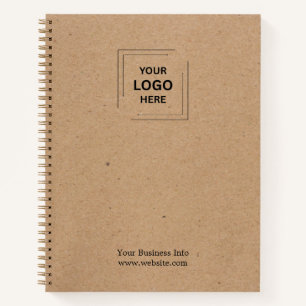 Rustic Kraft Minimal Corporate Branding Design Notebook