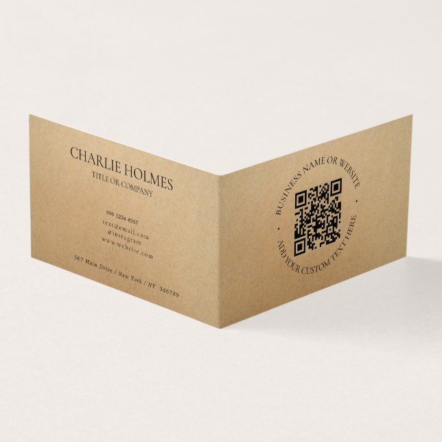 Rustic Kraft Modern Stylish Professional  (Outside)