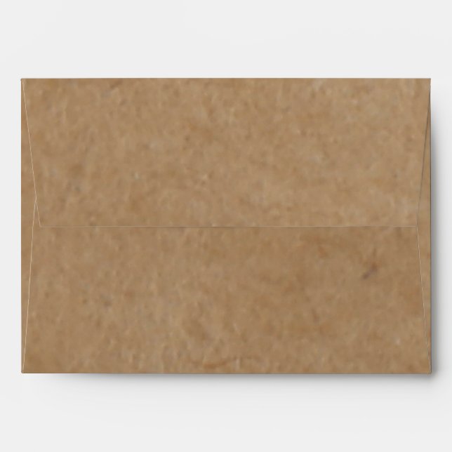 Rustic Kraft Paper Background Style Envelope (Back (Top Flap))
