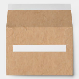 Rustic Kraft Paper Background Style Envelope