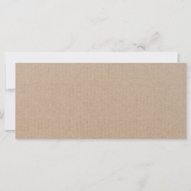 Rustic Kraft Paper Blank Template Custom (Front)