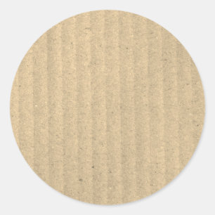 Rustic Kraft Paper Blank Template Custom Classic Round Sticker