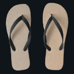 Rustic Kraft Paper Blank Template Custom Jandals<br><div class="desc">Check out these cool blank brown Kraft paper designs for your party. They feature a classic,  modern and elegant Kraft paper background. It is a fully customizable label for all your craft Etsy Home made goodies or your business.</div>