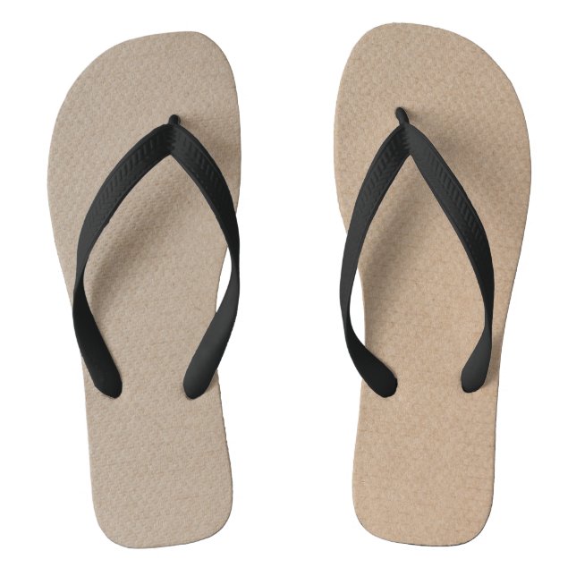 Rustic Kraft Paper Blank Template Custom Jandals (Footbed)