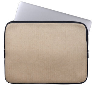 Rustic Kraft Paper Blank Template Custom Laptop Sleeve