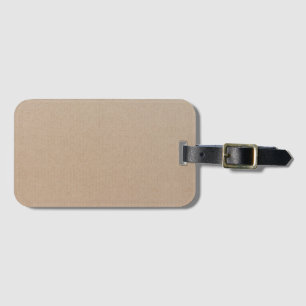 Rustic Kraft Paper Blank Template Custom Luggage Tag