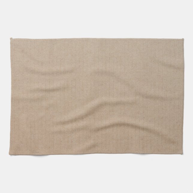 Rustic Kraft Paper Blank Template Custom Tea Towel (Horizontal)