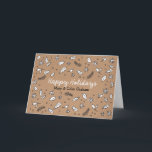Rustic Kraft Paper Doodle Holiday Card<br><div class="desc">Send your holiday greetings in modern rustic style. The inside is fully customisable for a personal holiday message. �2birdstone 2014 all rights reserved.</div>