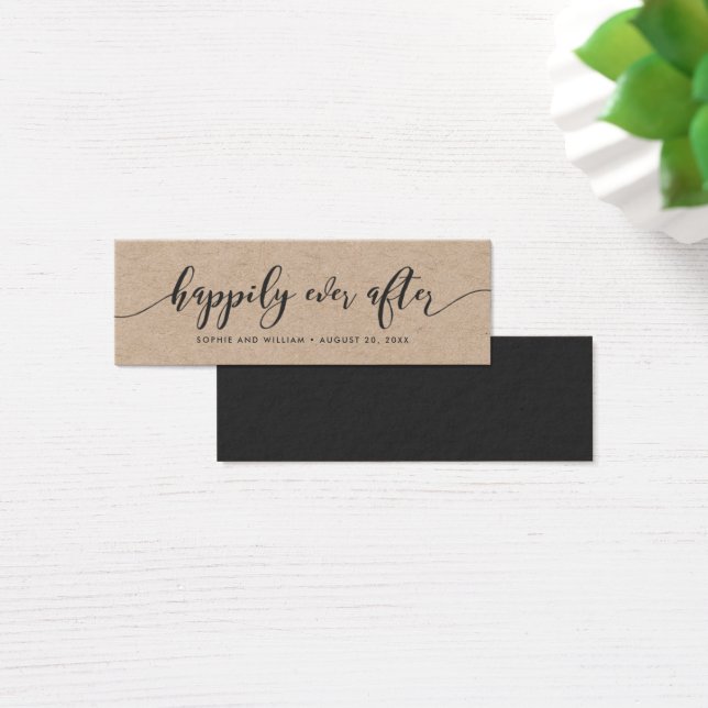 Rustic Kraft Relax Script Happily Ever After (Desk)