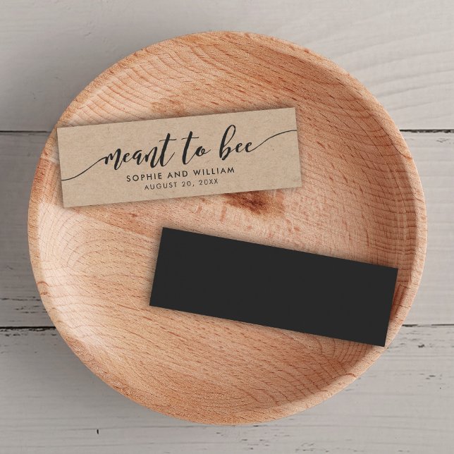 Rustic Kraft Relax Script Wedding Meant to Bee (Creator Uploaded)