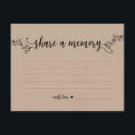 Rustic Kraft Share a Memory card<br><div class="desc">Rustic Kraft Share a Memory card</div>