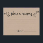 Rustic Kraft Share a Memory card<br><div class="desc">Rustic Kraft Share a Memory card</div>