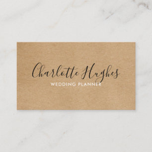 Rustic Kraft Signature Business Card