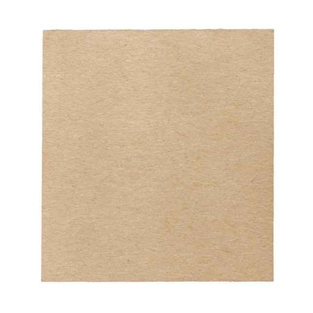 Rustic Kraft Simple Stylish Boho Notepad (Front)